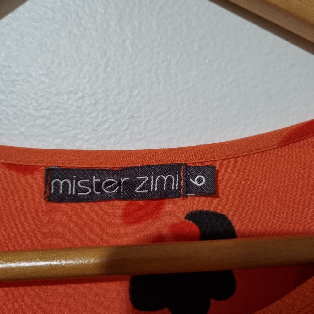 Mister Zimi Size 6 Orange Blouse - Picture 2 of 4